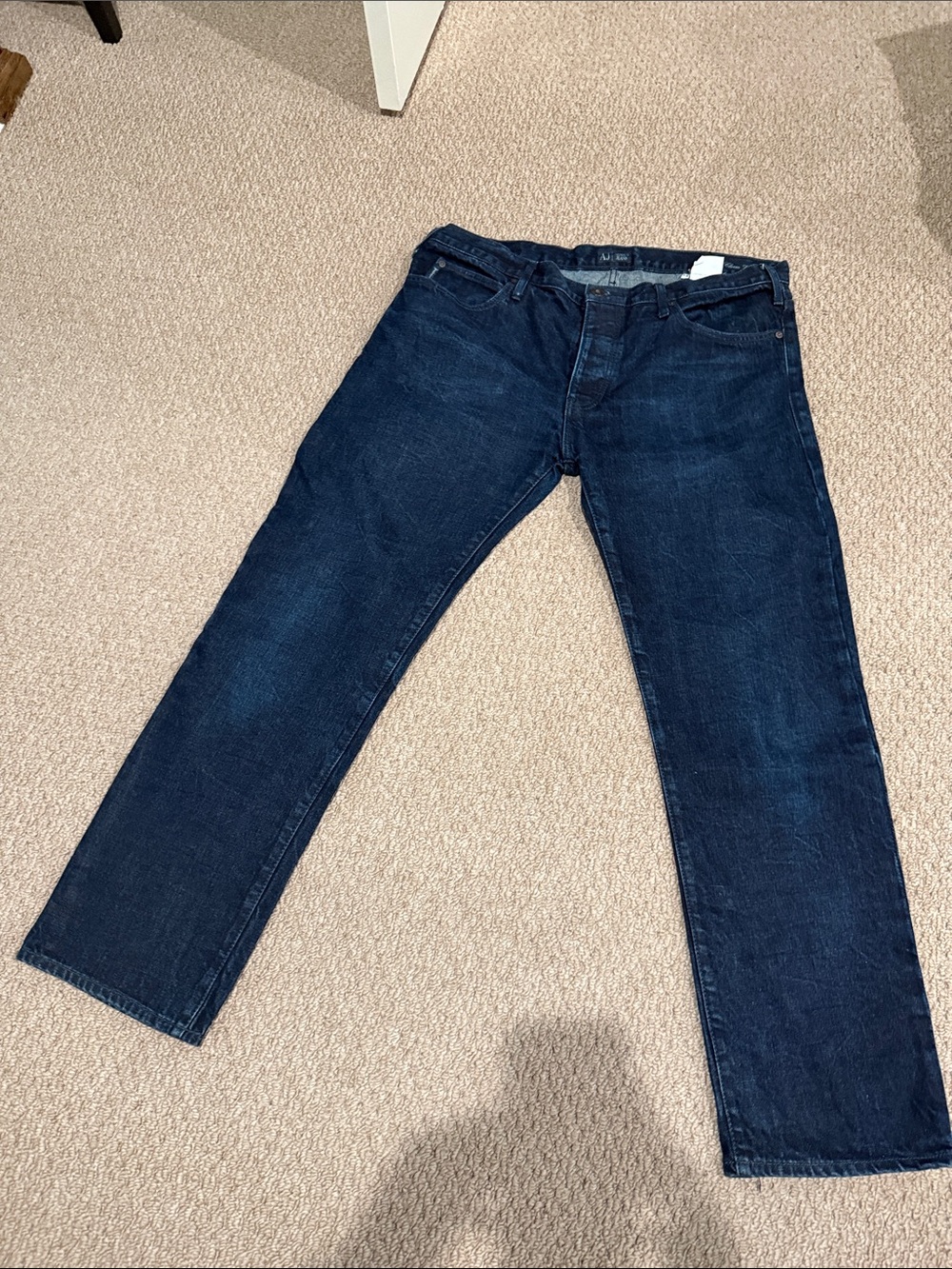Armani Jeans Men's Deep Indigo Straight Jeans
